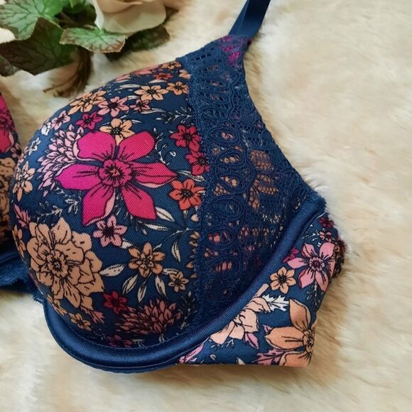 2/$20 MAIDENFORM Floral Bra 34B - Picture 3 of 5